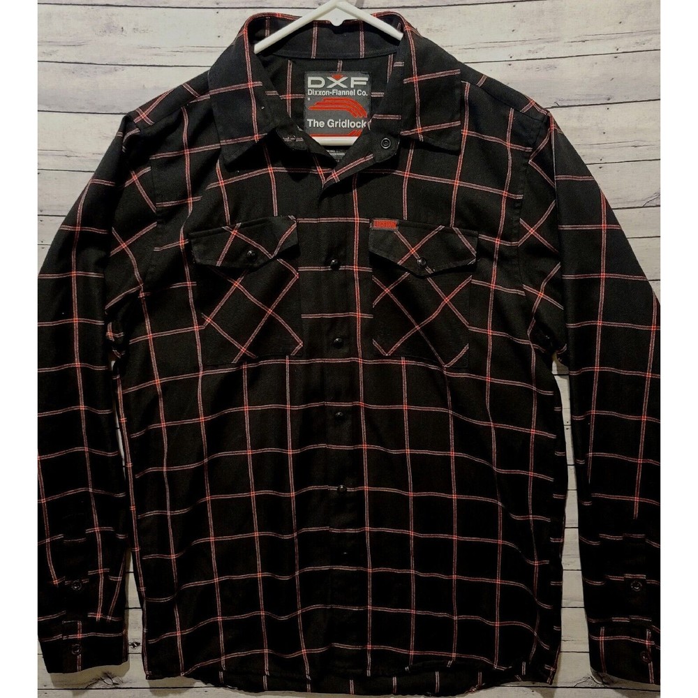 Dixxon Dxf Flannel Gridlock Snap Button Long Slee… - image 1